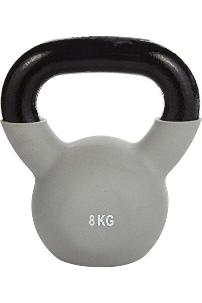 BODY SCULPTURE كرة حديدية مغلفة بالنيوبرين - 8 كجم، مصنوعة من الحديد الزهر مع طلاء ناعم الملمس