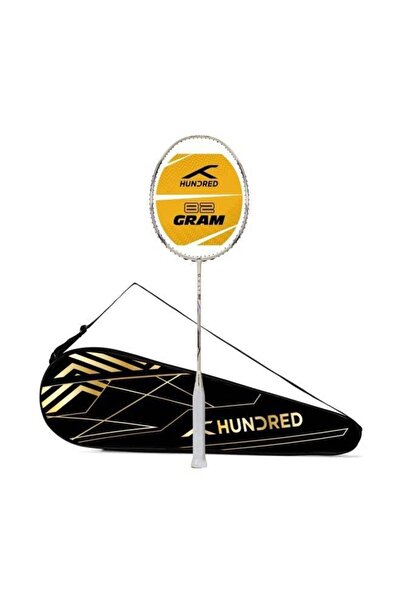 Hundred Cult 82 Feather Lite Carbon Fibre Strung Badminton Racket with Full Cover (Navy)