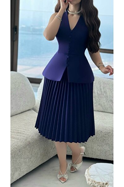 GENERINK فستان كحلي بوليسيه