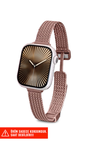 Nezih Case سوار معدني مغناطيسي متوافق مع Apple Watch Series 9/8/7/6/5/4/3/2/se 38mm 40mm 41mm وSeries 11 / 10 42mm