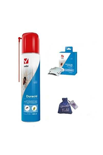 VEBI Istituto Biochimico S.r.l Capcane pentru gândaci Vebicolla 5 buc + spray Duracid 500 ml + sac lavandă LF 10 g