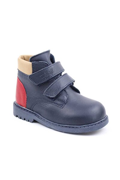 tino Lightweight boots for children, made of natural leather, padded 3262-NAV...