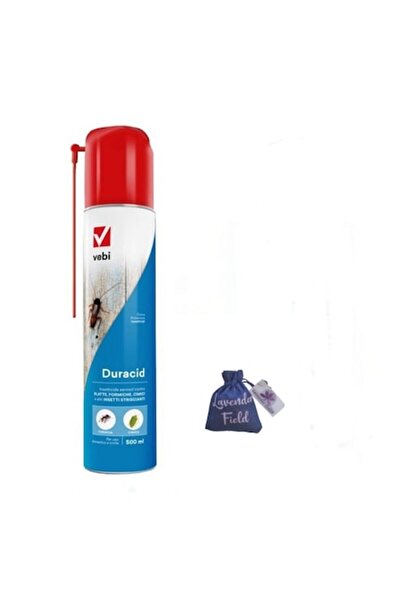 Vebi Spray aerosol Duracid pentru gândaci de bucătărie, țânțari, furnici, 500 ml + sac lavandă LF 10 g