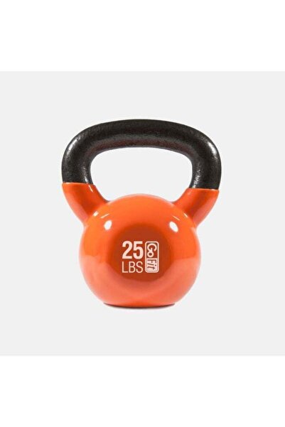 Generic GoFit Premium Vinyl Dipped Kettlebell – 25LB, Orange – Strength, Core & Balance Training