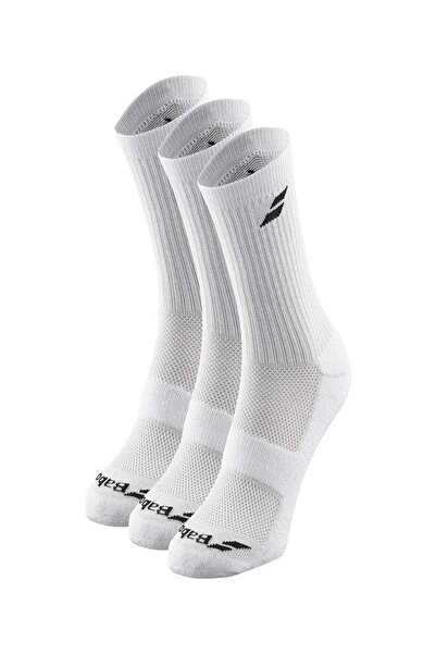 BABOLAT Logo Tennis Socks - Pack of 3 - Breathable Mid-Leg Support