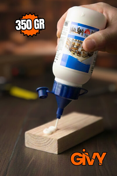 GİVY Beyaz Ahşap Tutkalı 350 gr | Güçlü Ağaç Tutkalı Yapıştırıcısı | PVAc Beyaz Tutkal