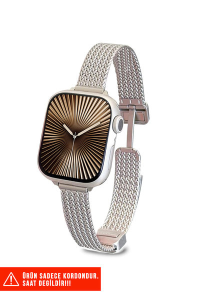 Nezih Case سوار معدني مغناطيسي متوافق مع Apple Watch Series 9/8/7/6/5/4/3/2/s...