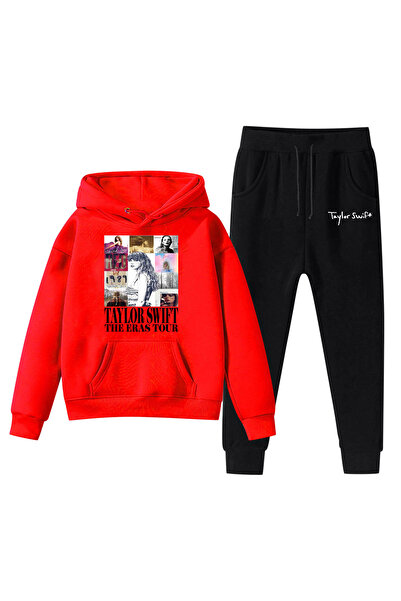 NO BRAND طقم سويت شيرت من الصوف من تايلور سويفت، جولة ذا إيراس، WY-393، أحمر،...