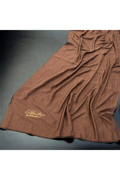 LA BOUTIQUE Be Happy Shawl Bitter Coffee