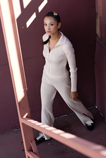 Avrile Zippered Knitwear Set