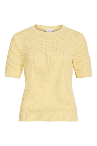 VILA Strickoberteil Kurzärmeliges