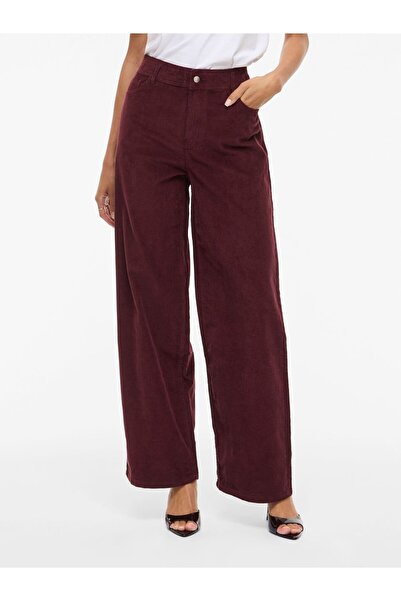 VILA High Waist Hose VIGUNA Cord