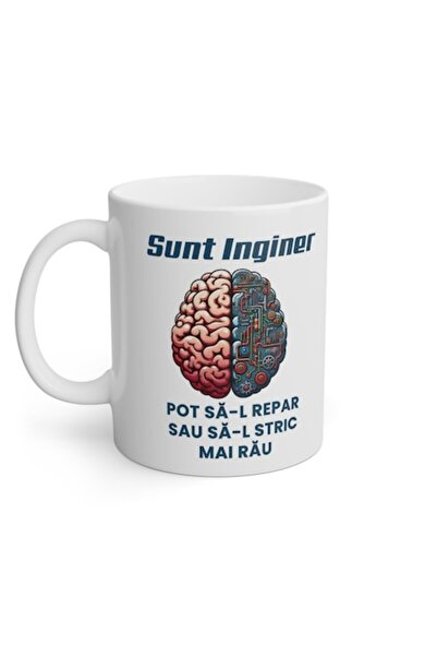 OEM Ceramic Mug "I'm an Engineer - I can fix it or make it worse", 380 ml, White