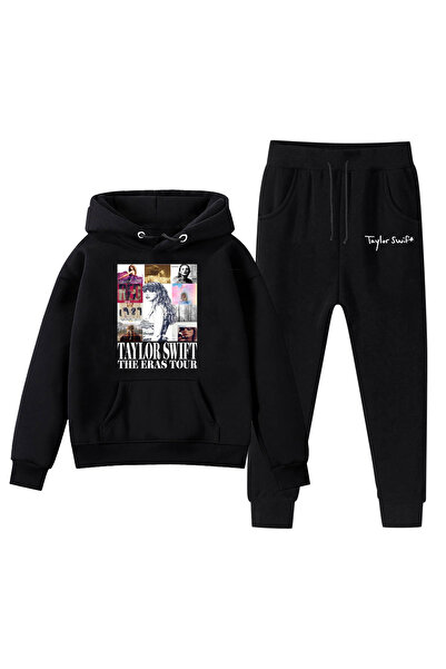 NO BRAND طقم سويت شيرت من الصوف من تايلور سويفت، جولة ذا إيراس، WY-372، أسود،...