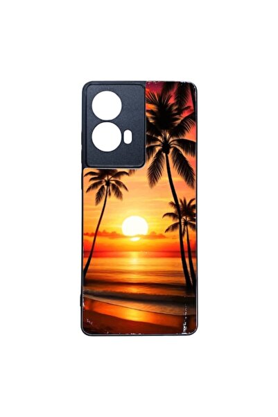 ELITE MOBILE Carcasă moale TPU compatibilă cu Motorola G85 5G, design Sunset