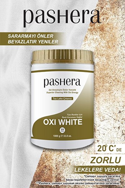 PASHERA OXİ Toz Leke Çıkarıcı ve Beyazlatıcı Deterjan 1000 gr