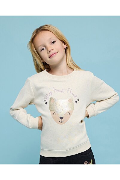 R&B Printed Sweatshirt With Crew Neck And Long Sleeves