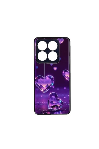 ELITE MOBILE Carcasă TPU compatibilă cu Xiaomi 14T, design Purple Hearts