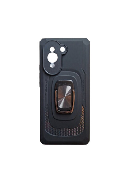 OEM Carcasă magnetică antișoc cu inel compatibilă cu Huawei Nova 10, neagră