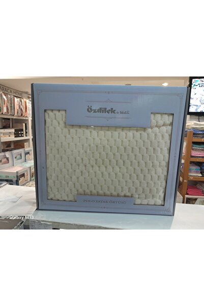 Özdilek polo çift kişilik yatak örtüsü seti kemik rengi