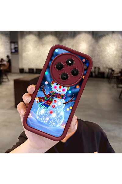 Hontinga حافظة ملونة بسيطة من مادة السيليكون المتوافقة مع Xiaomi Redmi A4 ومض...