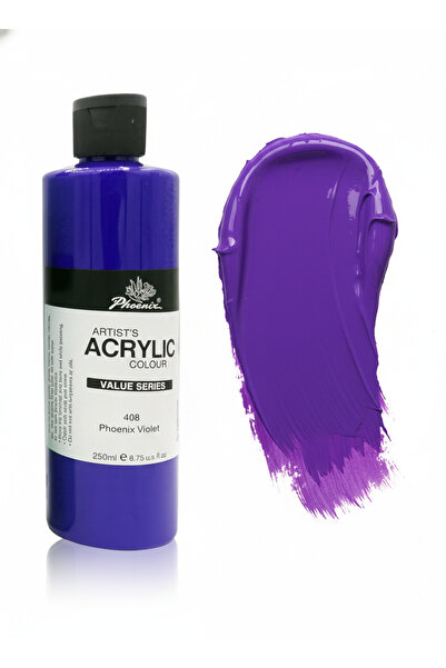 Phoenix Phoenix Acrylic Artists Colors (Value Series) - Purple 408 - 250 ml