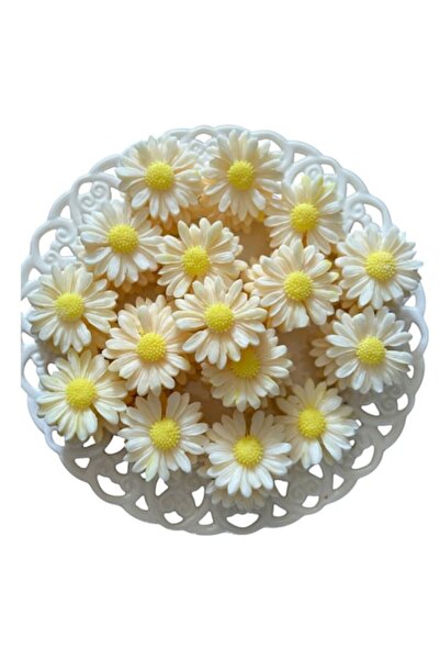 OEM Marturii de nuntă sau botez, margarete, ceară de soia, parfumate (florale), 15 g bucata, 10 buc