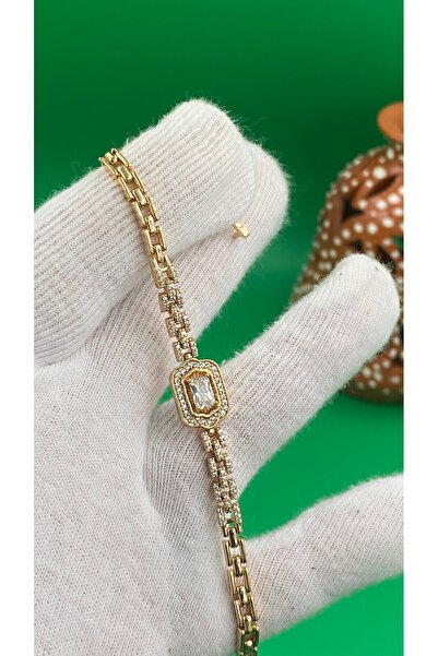 charmove ile kendinizi şımartın Xuping Rose Gold Baget Zircon Stone Women's B...