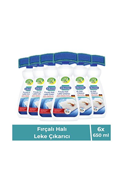 Dr.Beckmann Profesyonel Fırçalı Halı Temizleyici ve Leke Çözücü 6’lı Büyük Se...