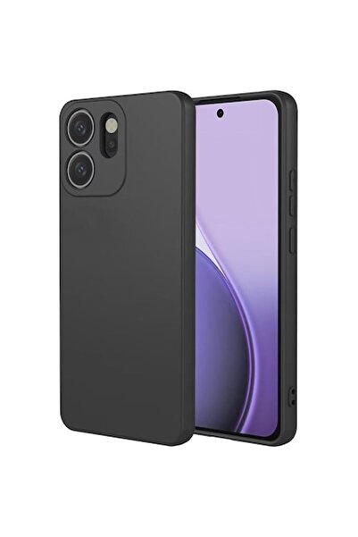 ELITE MOBILE Husă moale din catifea compatibilă cu Oppo Reno 14F, 14FS, neagră