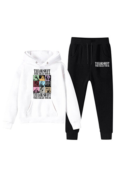 NO BRAND طقم سويت شيرت من الصوف من تايلور سويفت، جولة ذا إيراس، WY-229، أبيض،...