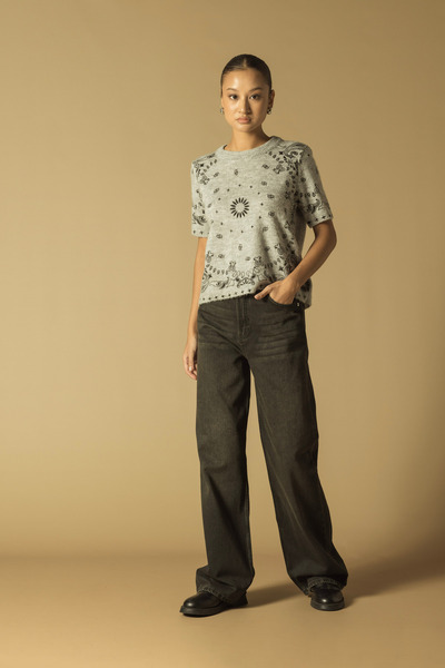 Avrile Straight Fit Denim Pants