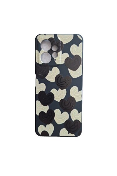 OEM Husa TPU Soft Catifea compatibila cu Redmi Note 12 4G, Hearts Design