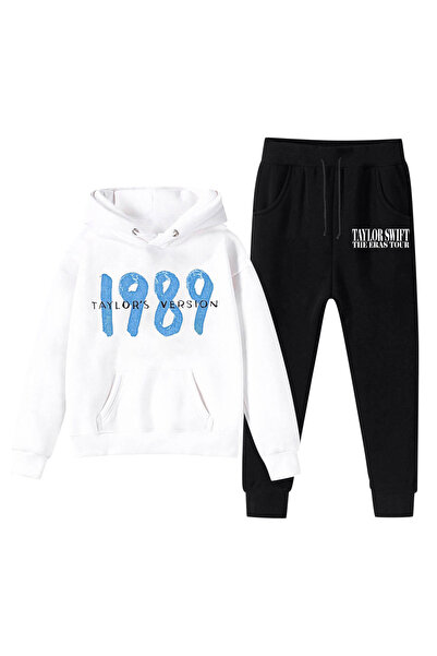 NO BRAND طقم سويت شيرت من الصوف من تايلور سويفت، جولة ذا إيراس، WY-264، أبيض،...