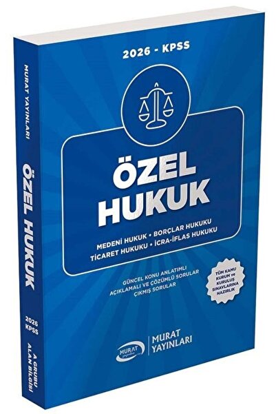 Murat Yayınları Murat 2026 KPSS A Grubu Özel Hukuk Konu Anlatımlı