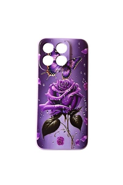 ELITE MOBILE Carcasă moale TPU compatibilă cu Honor X8b, design roz violet