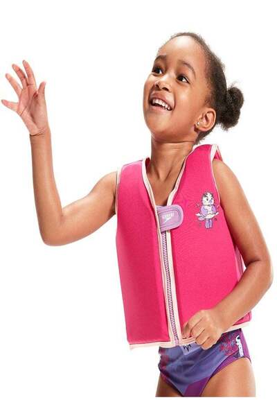 SPEEDO Kids' Learn to Swim Character Printed Float Vest Pink