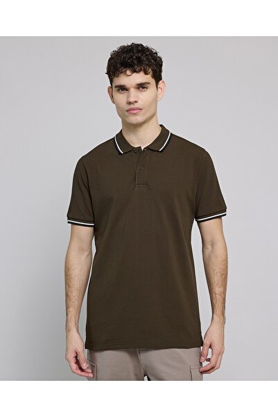 R&B Contrast Tipping Polo T-Shirt With Short Sleeves