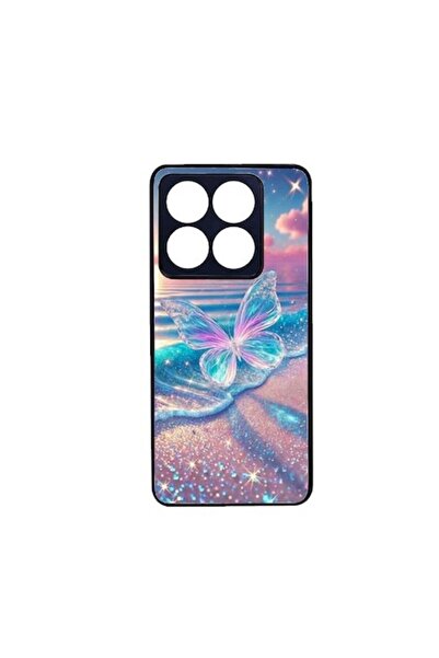 ELITE MOBILE Carcasă TPU compatibilă cu Xiaomi 14T Pro, design cu fluture strălucitor