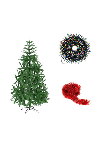 OEMN 150 cm Artificial Christmas Tree with FREE 12 m LED String Lights