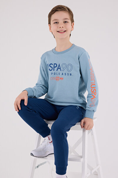 U.S. Polo Assn. Момчешки комплект пижама в меко зелено 50318699-VR033