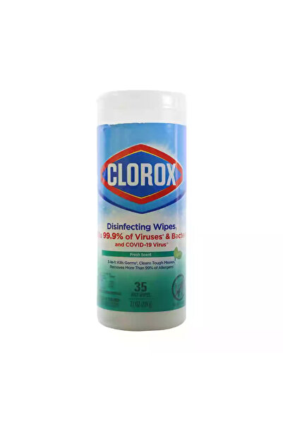 Clorox Multisurface Disinfecting Fresh Scent Wipes, Kills 99.9 of Viruses and Bacteria- 35 Wet Wipes