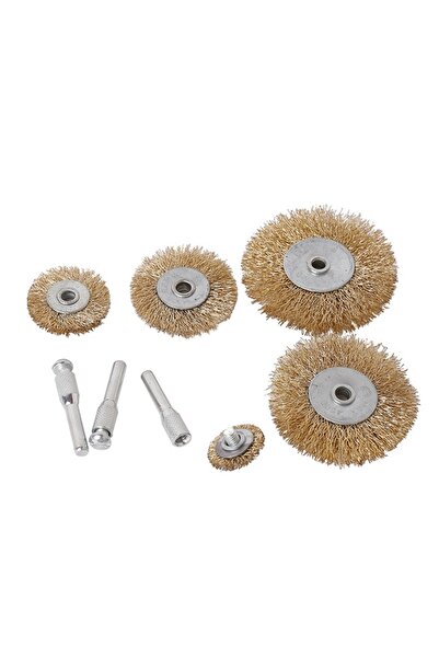 Lawazim Wire Brush Set 8 Piece - Rust Paint Welding Slag Cleaning Brushes