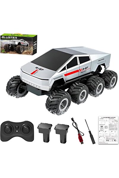 M.A&F's شاحنة M.A&F البرمائية ذات الدفع الثماني، بمقياس 1:18، تعمل بتردد 2.4 جيجاهرتز، مقاومة للماء، مناسبة لجميع التضاريس، مزودة ببطاريتين.