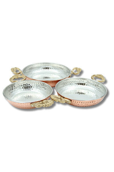 ANTEPSEPETİ Copper 3-Piece Thick Pan