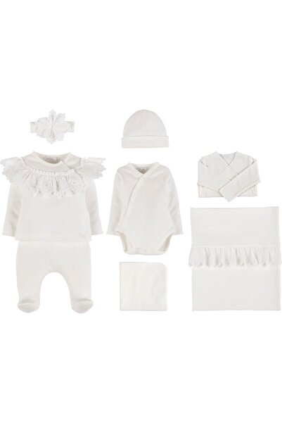 İDİL BABY 8'li Kız Bebek Hastane Çıkış Seti 18419