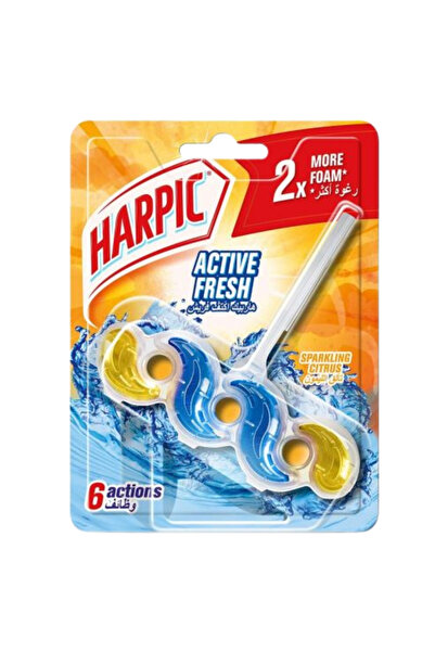 Harpic Active Fresh Toilet Cleaner 2X More Foam With Sparkling Citrus Fragrance- 35gms