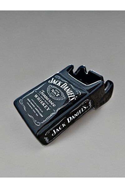 Mundy Jack Daniel’s Tasarımlı Seramik Küllük | Dekoratif Masa Üstü Küllük 5,5...