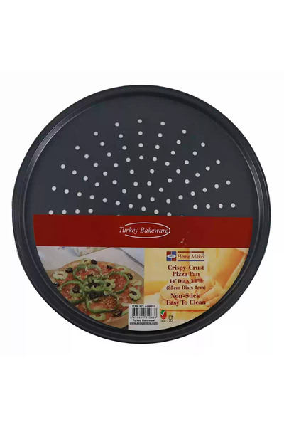 HOME MAKER صينية بيتزا دائرية غير لاصقة سهلة التنظيف من AVCI، ذات قشرة مقرمشة...