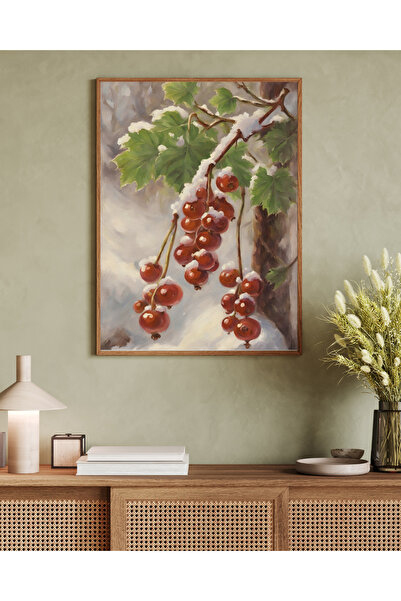 woodhomeworks Tablo decorativ pentru birou, tematică de iarnă